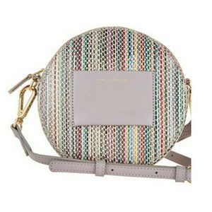 Women Genuine Leather Circle Pouch Cross Body